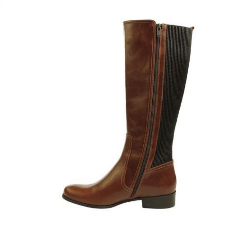NEVER WORN Vaneli Brown Leather Boot